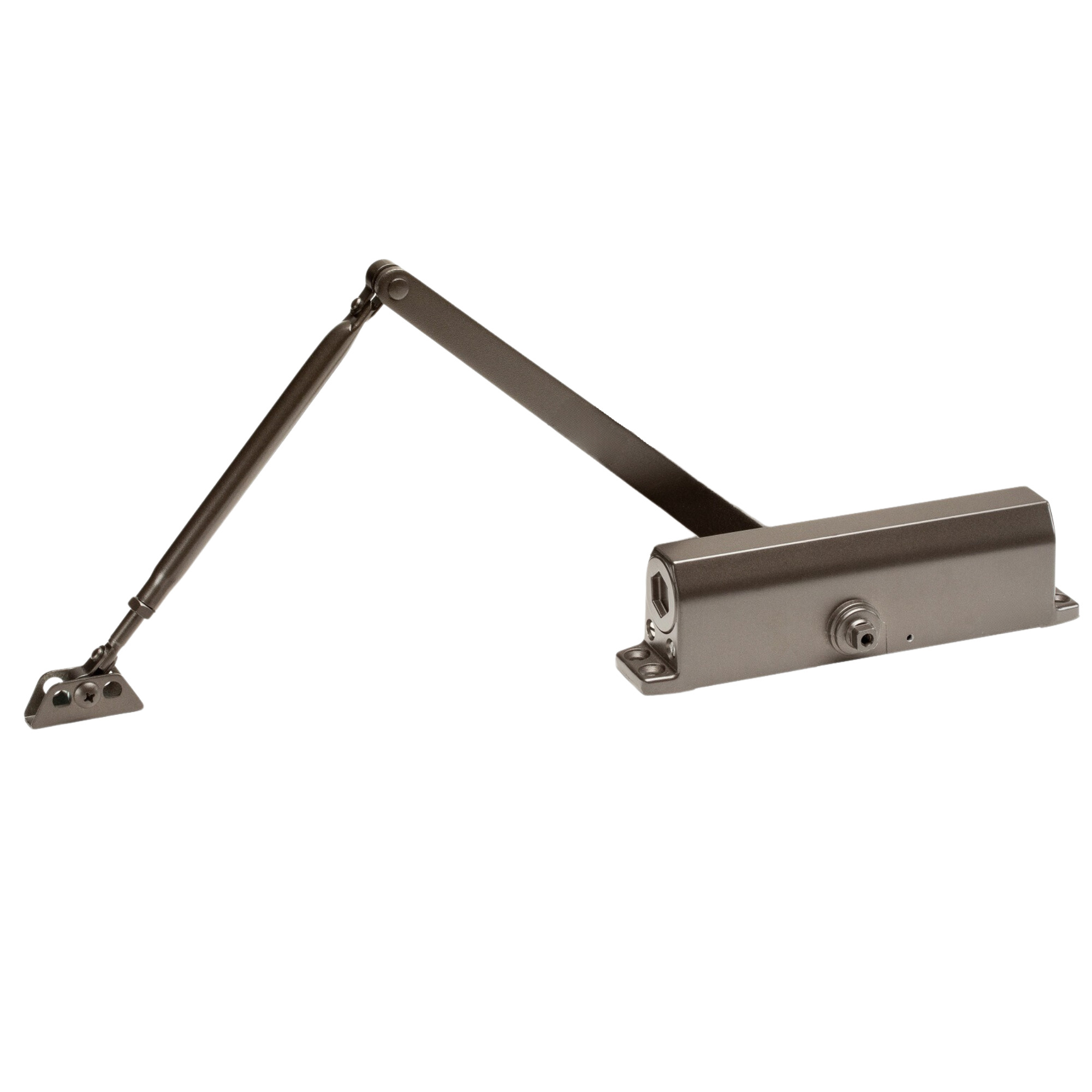 Trans-Atlantic, Adjustable Streamline Commercial Grade 1 Door Closer in Duronodic - Sizes 1-4, #DC-90BFBC-DU